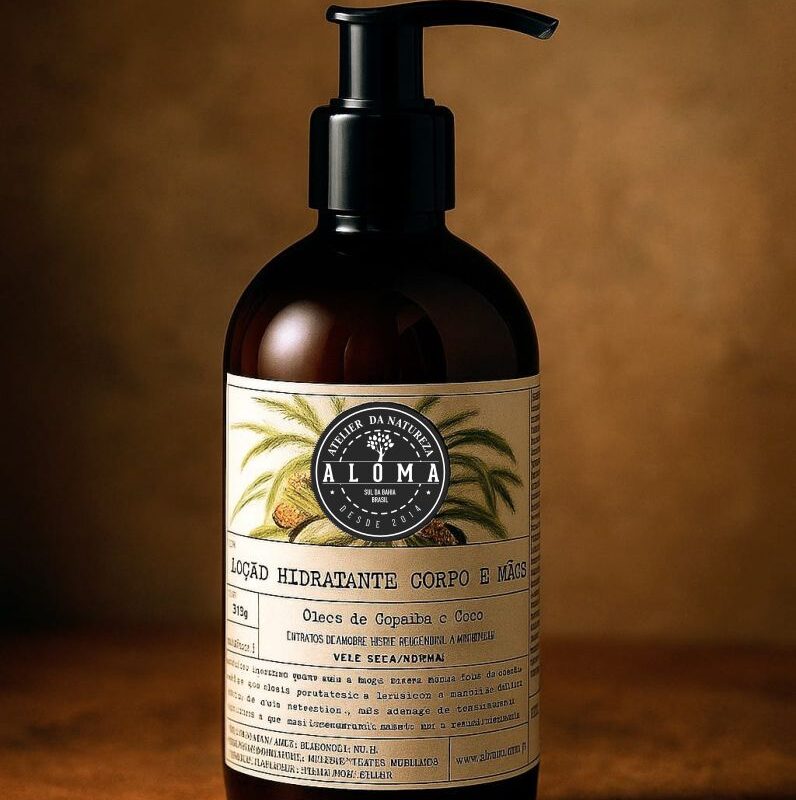 LOÇÃO HIDRATANTE CORPO E MÃOS 220ml | Extrato de Amora | Hibiscos | Camomila + Alantoina