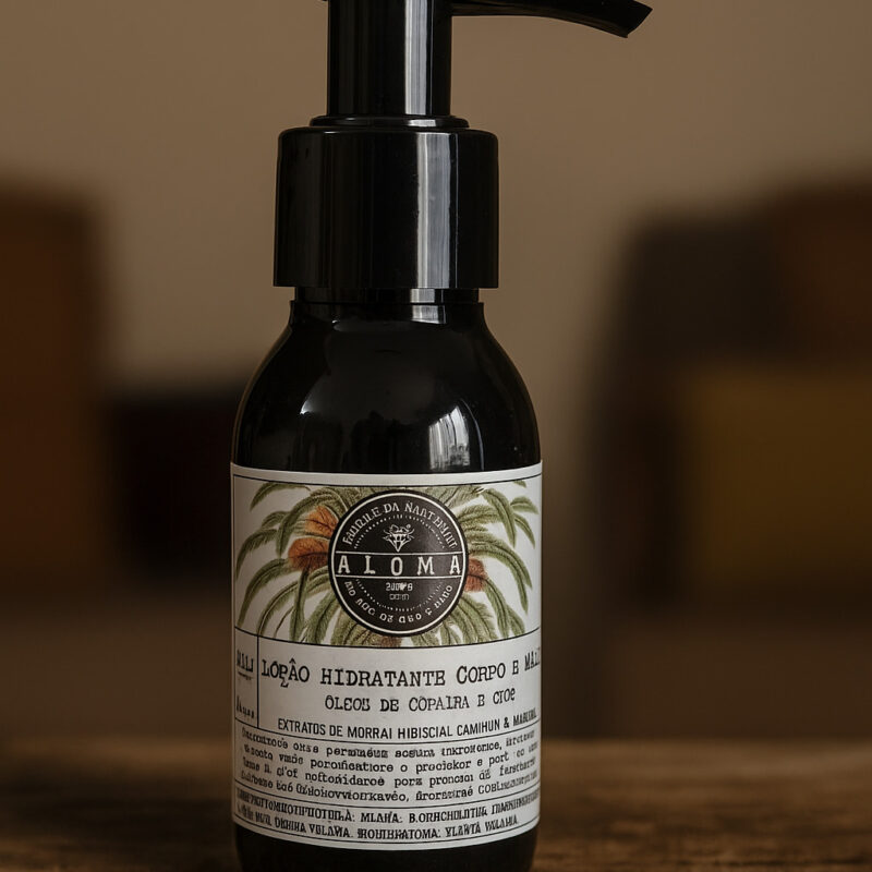 LOÇÃO HIDRATANTE CORPO E MÃOS 60ml | Extrato de Amora | Hibiscos | Camomila + Alantoina