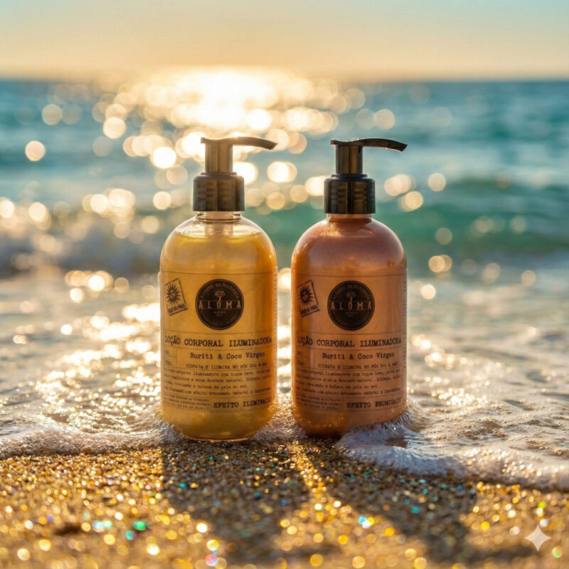 LOÇÃO CORPORAL ILUMINADORA 220 ml: Efeito Bronzeado