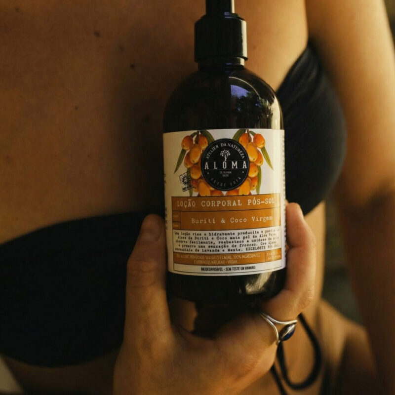 LOÇÃO HIDRATANTE CORPORAL | Óleo de Buriti | Óleo de Coco | Lavanda| Menta| 220 ml